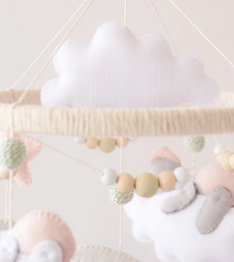 Móviles de cuna – Animalitos dormidos en las nubes