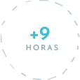+9 horas de dedicación