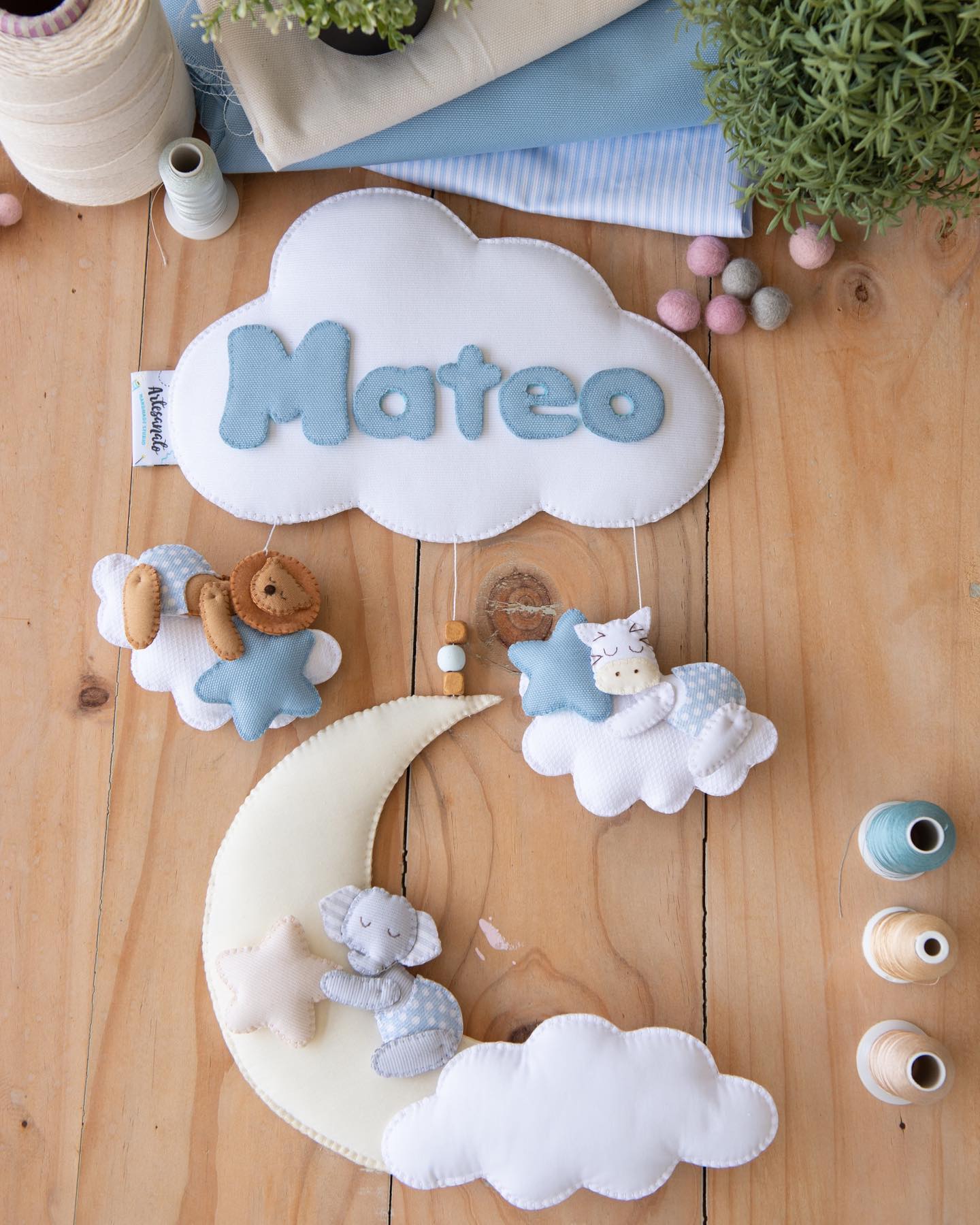 Adornos en tela: Animalitos Dormidos